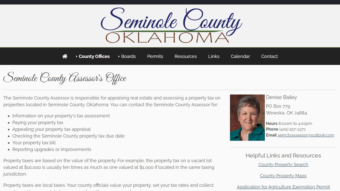 County Assessor's Office - Seminole County OK